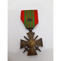 Médaille Croix de guerre ww2 France 
