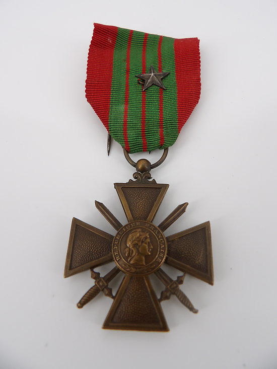 Médaille croix de guerre 1939-1940 France