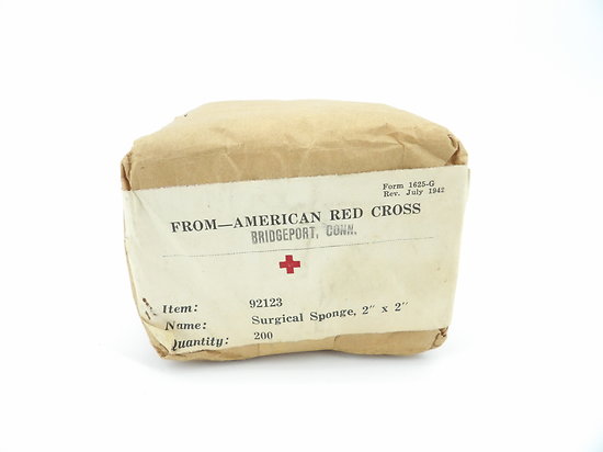 Gaze chirurgicale American Red Cross US ww2