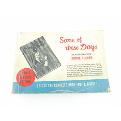 Livre Some of these days  Army Services Edition ww2 
