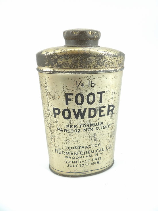Boite talc Foot Powder US ww1