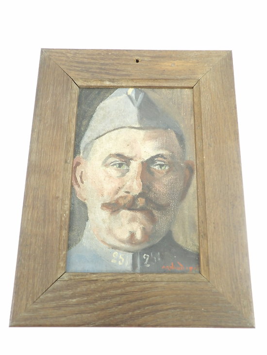 Peinture Poilu 251ème infanterie 1916