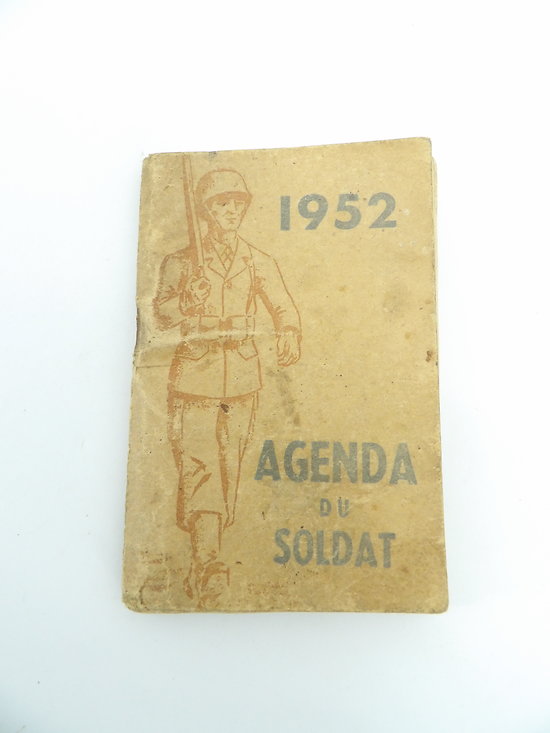 Agenda du soldat 1952 France Indochine