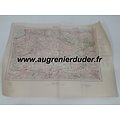 Carte routière Alençon 1936 Allemagne wwII