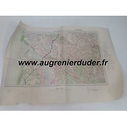 Carte routière Angouleme 1936 Allemagne wwII