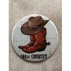 Badge 100% country - BGG004