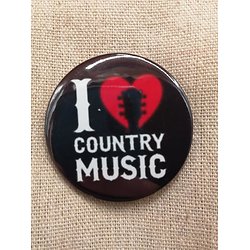 Badge "I love country" - BGG013