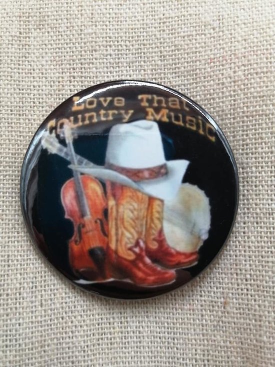 Badge "love that country music" - BGG014
