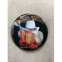 Badge "love that country music" - BGG014