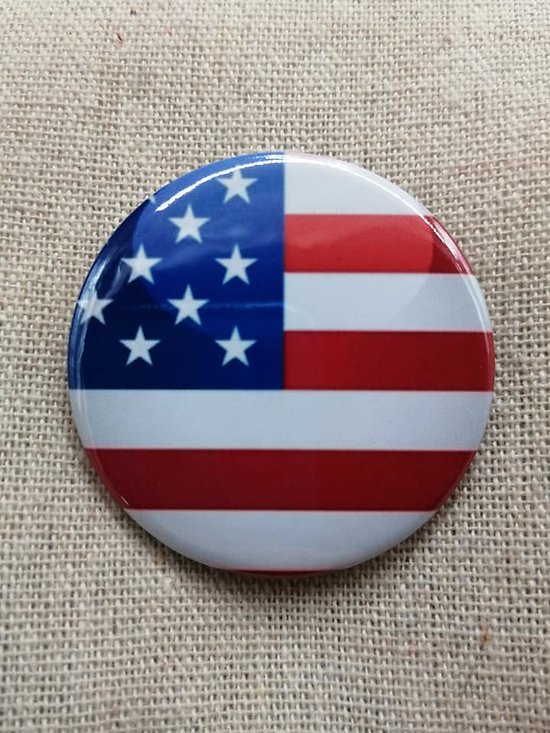 Badge drapeau américain - BGG017