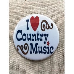 Badge I love country music - BGG021