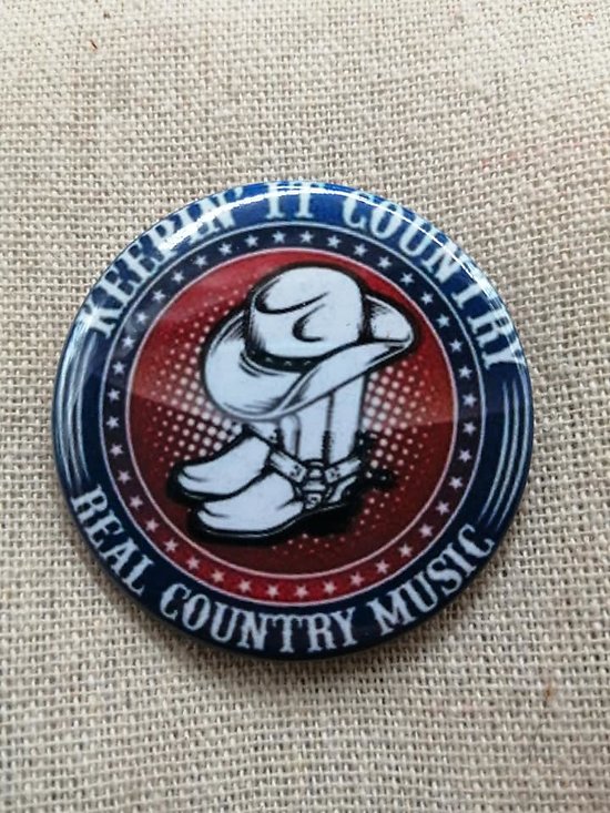 Badge keepin it country - BGG027