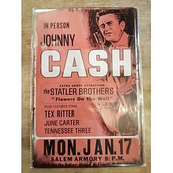 Plaque métallique Johnny Cash