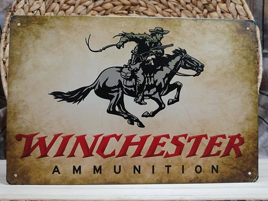 Plaque métallique Winchester