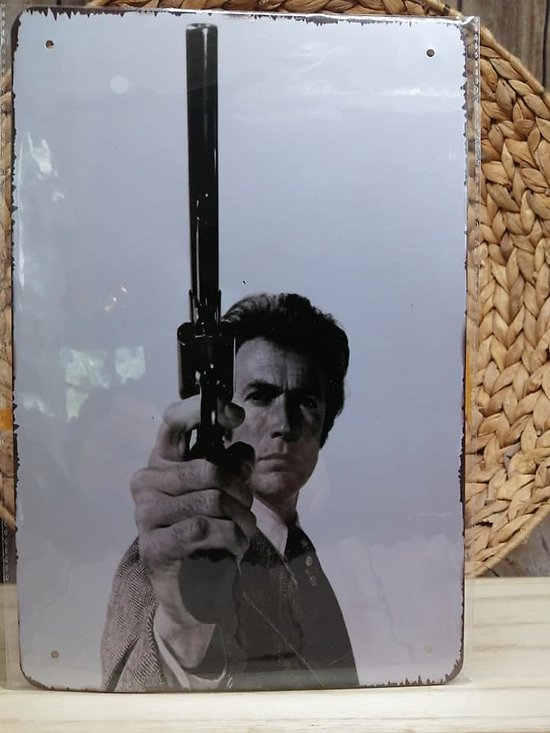 Plaque métallique "Clint Eastwood"