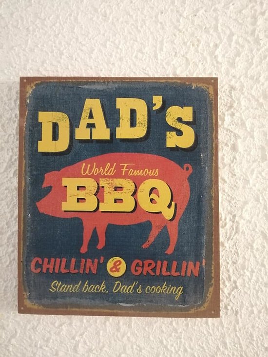 Panneau "Dad's BBQ"