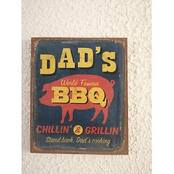 Panneau "Dad's BBQ"