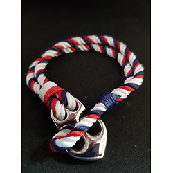 Bracelet en corde avec ancre marine