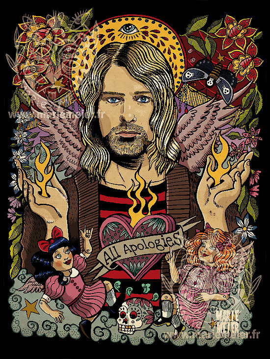 Impression d'art Kurt Cobain