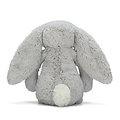 Peluche Jellycat lapin silver – Bashful silver bunny – Small BASS6BS 18cm