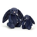 Peluche Jellycat lapin Bleu Etoile – Bashful Stardust bunny – Medium BAS3SD 31cm