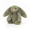 Peluche Jellycat Kaki - Bashful Fern bunny - Small BASS6FERN 18cm