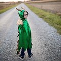 Déguisement enfant Cape de dragon verte - 3/4 ans