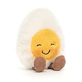 Peluche Jellycat Oeuf dur souriant – Amuseable Boiled Egg Blushing - BE6BLU 14 cm