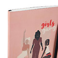 Petit cahier avec élastique et marque page pompon Girls Gang