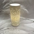 Lampe porcelaine blanche décorative ajourée à poser - Dandelion