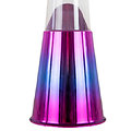 Lampe à lave 40 cm - Métal Irisé - Liquide Transparent & Lave métal Violet