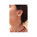 Boucles d'oreilles en acier inoxydable - Jasmine dorée