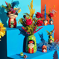 Lot de 3 petits Vases Frida Kahlo - Sass and Belle