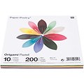 200 Papiers Origami 10 couleurs Pastels - 15x15cm