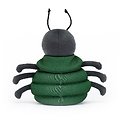 Peluche Jellycat Araignée en doudoune - Anoraknid Black Spider - ANK3BS