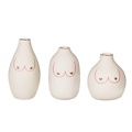 Girl Power Boobies set 3 mini vases - Sass & Belle 