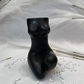 Vase silhouette de femme Noir OU Blanc -13.5CM WOMAN SITTING VASE
