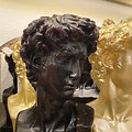 Bougie buste statue grecque noir OU doré - 10X23CM 