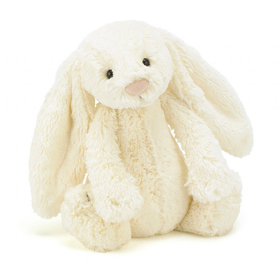 Peluche Jellycat lapin cream – Bashful cream bunny – Medium BAS3BC 31cm