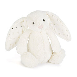 Peluche Jellycat lapin twinkle – Bashful twinkle bunny – Medium BAS3TW 31cm
