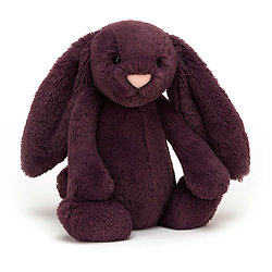 Peluche Jellycat lapin violet – Bashful plum bunny – Medium BAS3PLUM 31cm