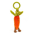Jouet de poussette Jellycat - Vivacious Vegetable Carrot Jitter - VVJ4C 15 cm