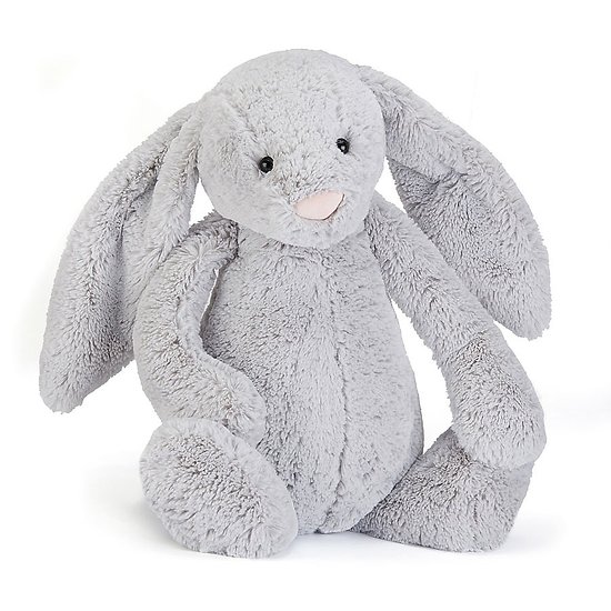 Peluche Jellycat lapin gris - Bashful gris bunny Really Big - BARB1BS 67cm