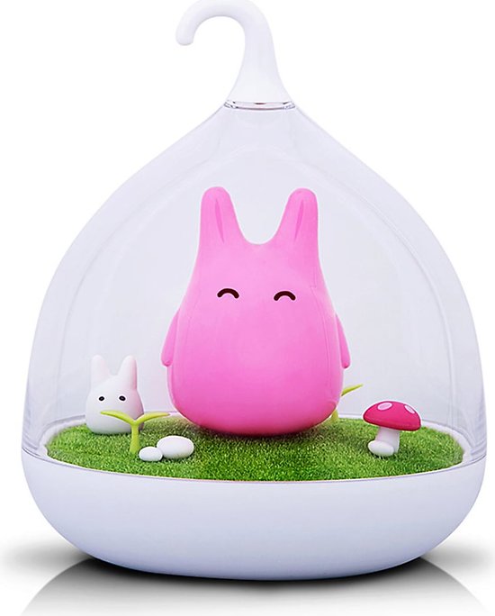 Veilleuse tactile et rechargeable Chibi Totoro Led - Rose