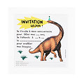 Cartes d'invitation - Dinosaure