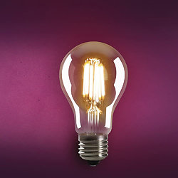 Ampoule led filament style Edison E27 4W - Bulbe ambré