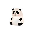 Petite veilleuse tactile rechargeable en silicone souple - Panda