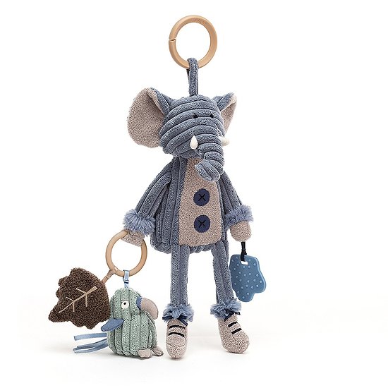 Jouet bébé Jellycat - Cordy Elephant - Activity Toy - SRA2E 28 cm