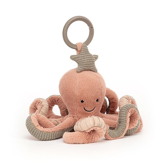 Jouet d'activités bébé Jellycat - Odell Octopus - Activity Toy - OD2AT