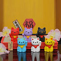 Gomme Iwako Lucky Cats - Chat porte bonheur Japonais